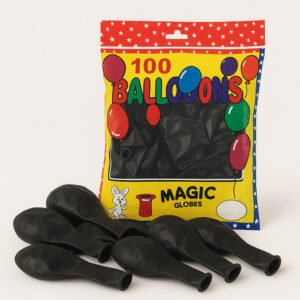 12 Inch 100 count Black Balloons The Brat Shack