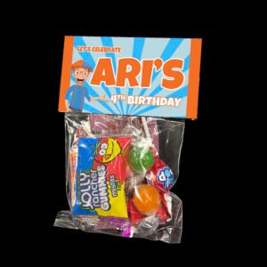Blippi Goodie Bags with Candy the brat shack