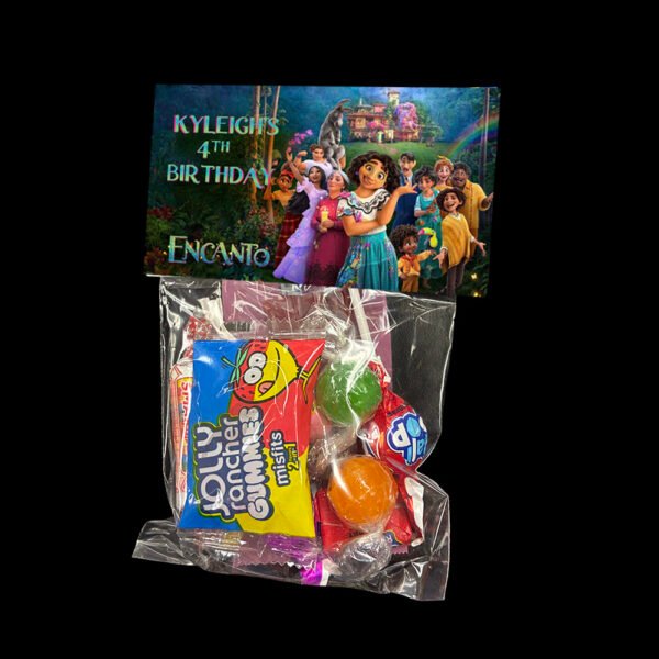 Encanto theme goody bags with candy the brat shack