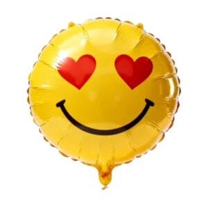 Heart-Eyes Emoji Mylar Balloon the brat shack