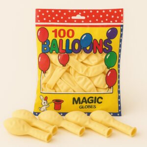 5 Inch 100 count Ivory Balloons The Brat Shack