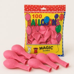 5 Inch 100 count pink Balloons The Brat Shack