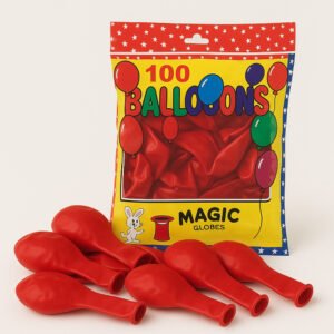 5 Inch 100 count red Balloons The Brat Shack