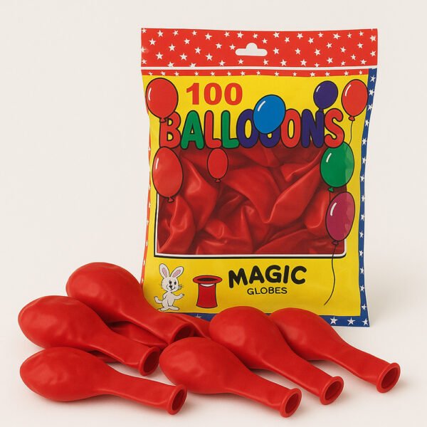 5 Inch 100 count red Balloons The Brat Shack