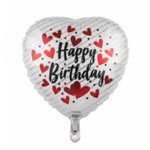 Heart Shaped Happy Birthday Balloon Mylar The Brat Shack