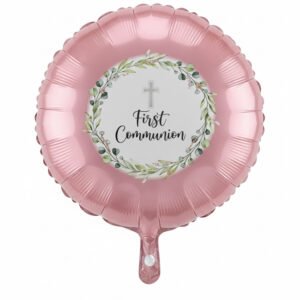 Pink and Silver First Communion