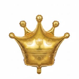 Large Gold Crown Mylar Balloon