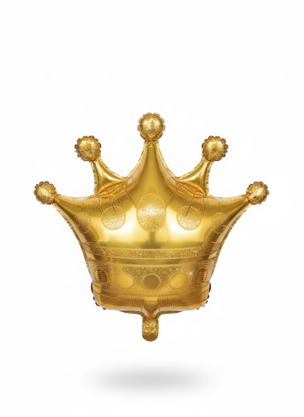 Large Gold Crown Mylar Balloon