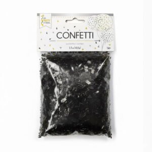 black Metallic Flake Confetti the brat shack