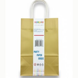 red paper bag with handle the brat shack