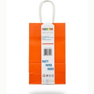 orange paper bag with handle the brat shack