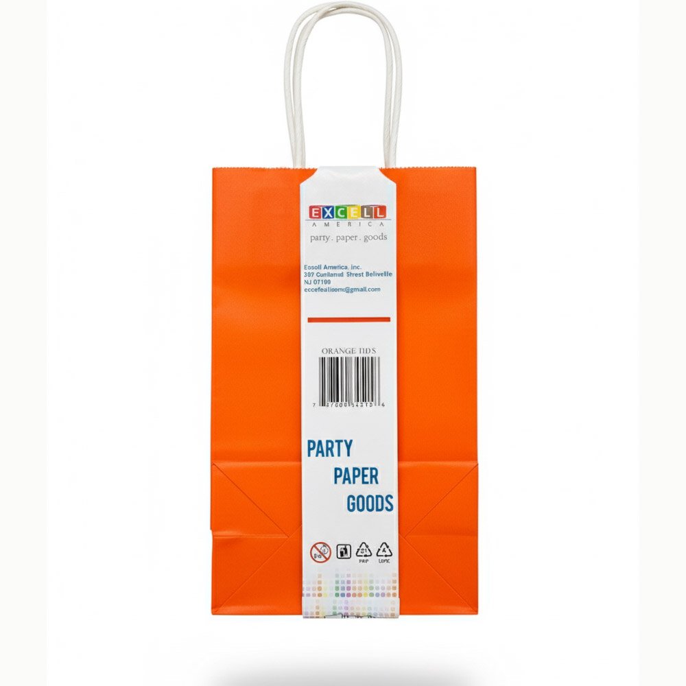 orange paper bag with handle the brat shack