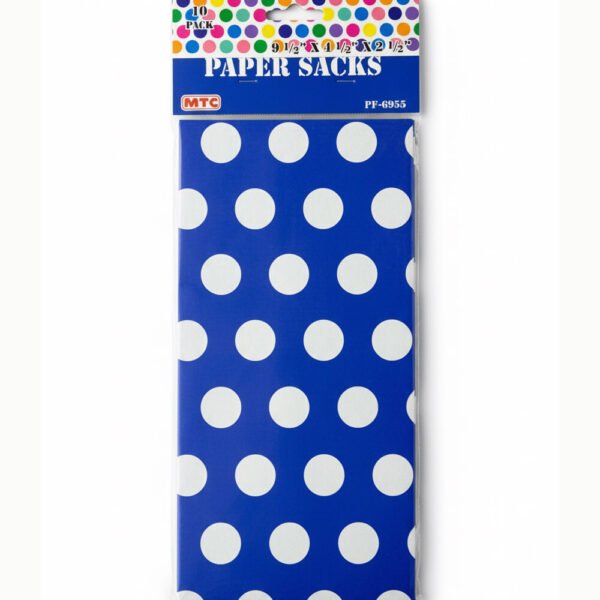 blue polka dot paper bags the brat shack
