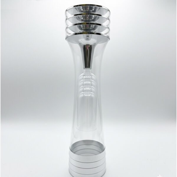plastic champagne flutes silver