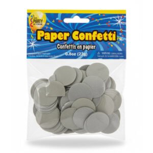 silver Paper Round Confetti the brat shack