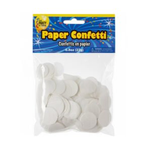 White Paper Round Confetti the brat shack
