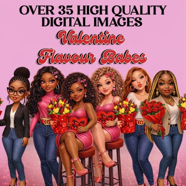 Galentines Day Clipart Bundle