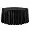 black velvet round tablecloth