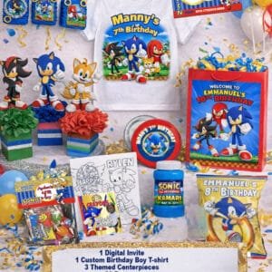 Sonic the hedge hog Favor Bundle
