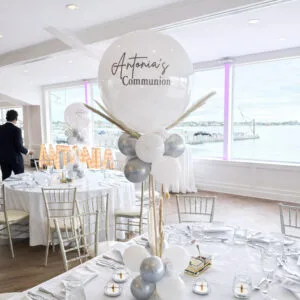 custom elegant balloon for communion