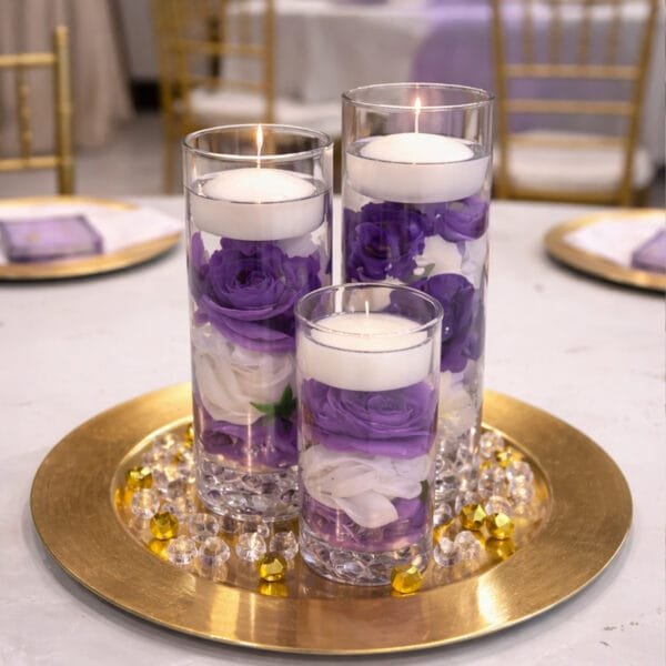 Floating Candle Cylinder Centerpiece