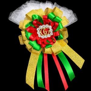 elegant Gucci theme birthday corsage