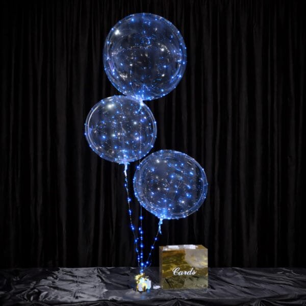 Light-Up 20” LED Bubble Balloon Bouquet 