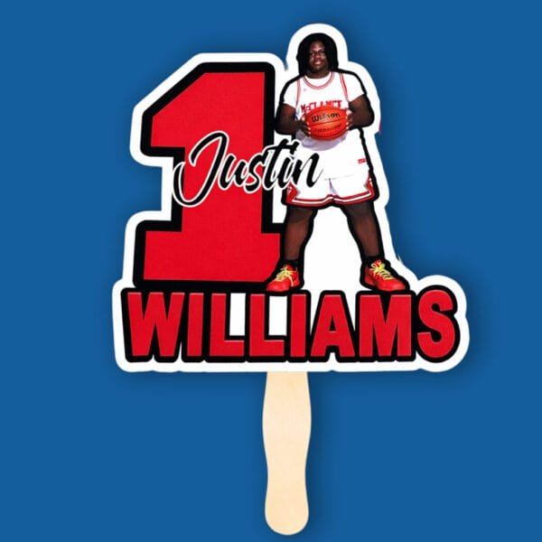 Custom Basketball Player Hand Fan
