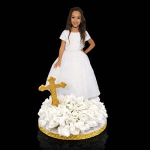 photo centerpiece with cross