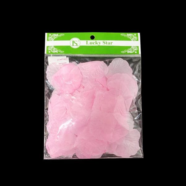 pink rose petal decorations