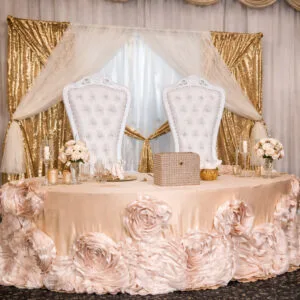 Golden Romance Sweetheart Table Package