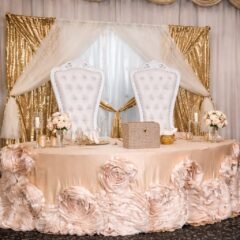 Golden Romance Sweetheart Table Package