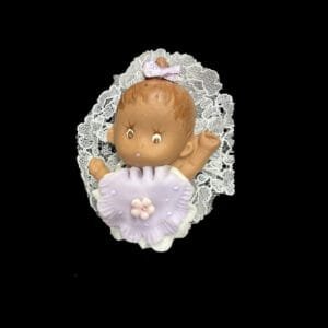 Cute Baby Face Cold Porcelain Lavender