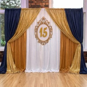 Fabric backdrop with frame
