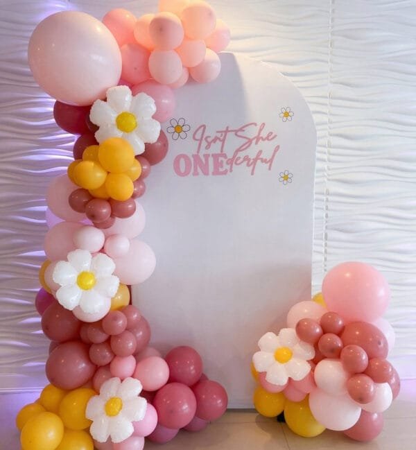 isnt she ONEderful balloon arch