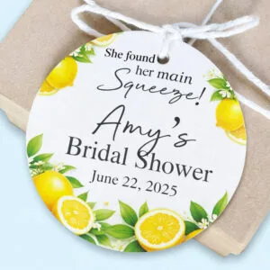 Lemon theme Favor Gift Tags The Brat Shack