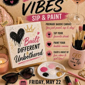 Sip & Paint-decorating class