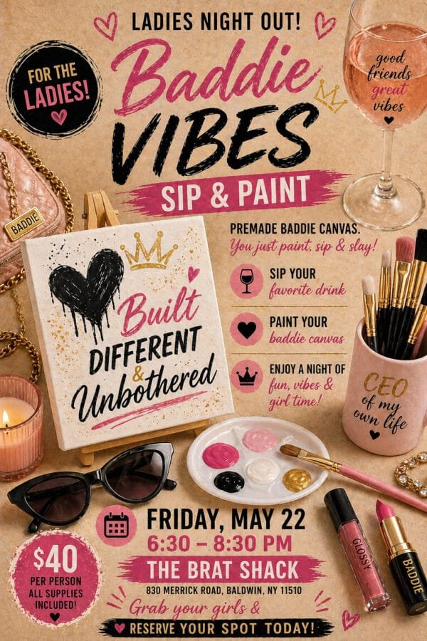 Sip & Paint-decorating class