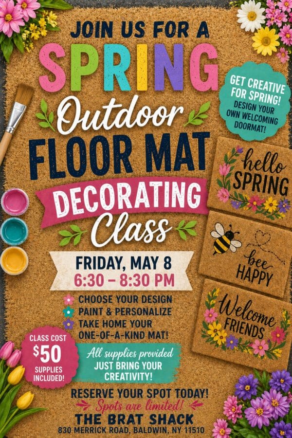 floor mat decorating class the brat shack