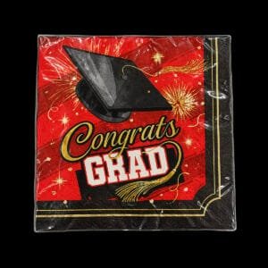 red-graduation-napkin