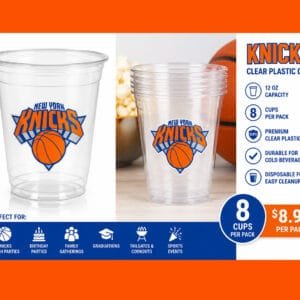 Knicks disposable cups