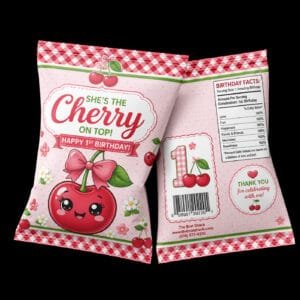 cherry on top-chip bag for birthday