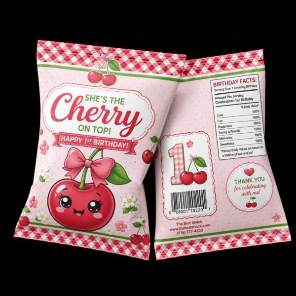 cherry on top-chip bag for birthday