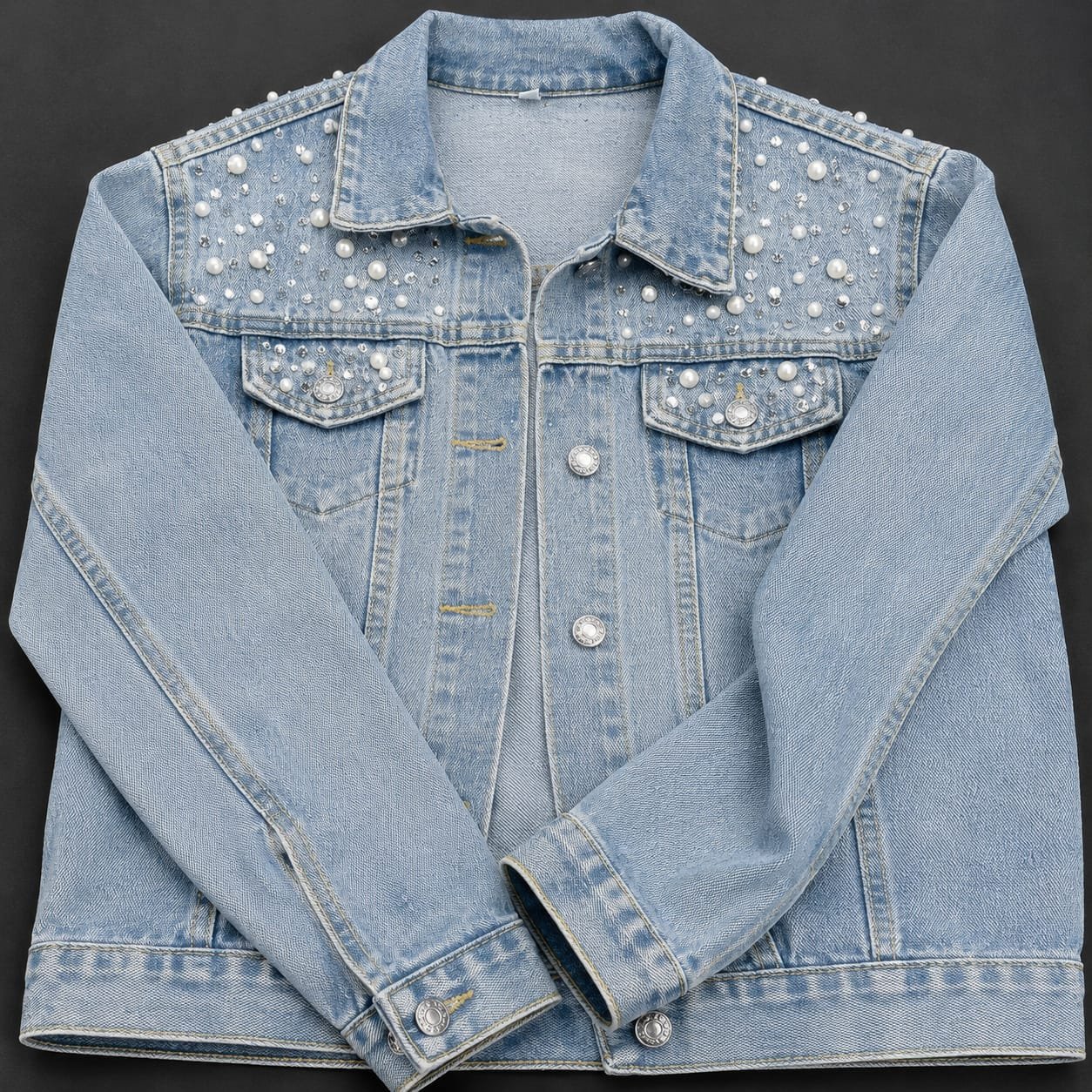 Bride-Denim jacket embellished