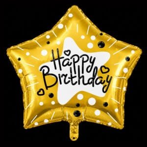 Gold Star Supershape Balloon