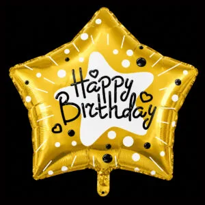 Gold Star Supershape Balloon