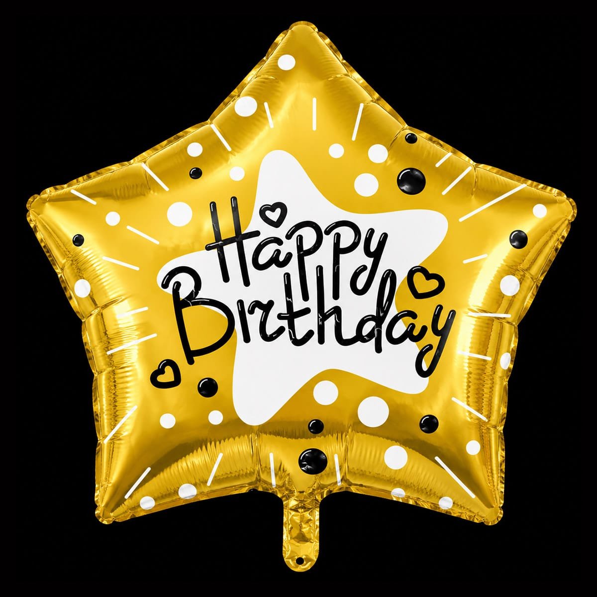 Gold Star Supershape Balloon