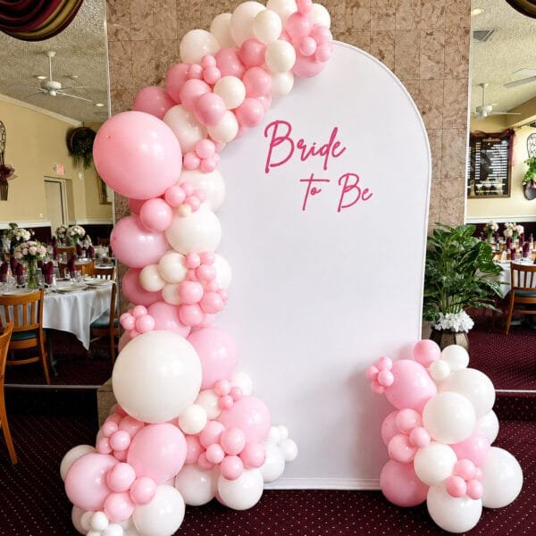 Bridal To Be Arch Wall Balloon Decor the brat shack