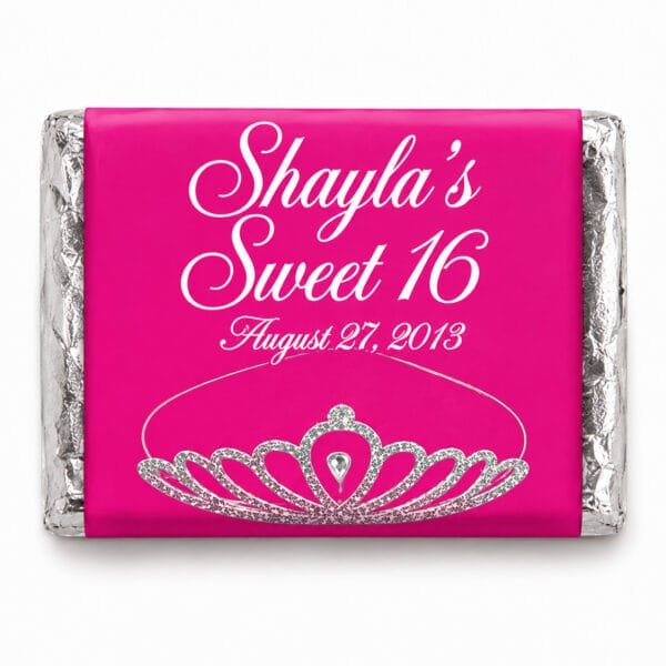 sweet 16 tiara princess Hershey miniature
