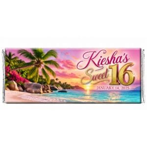 Sweet 16 tropical Bech chocolate wrapper